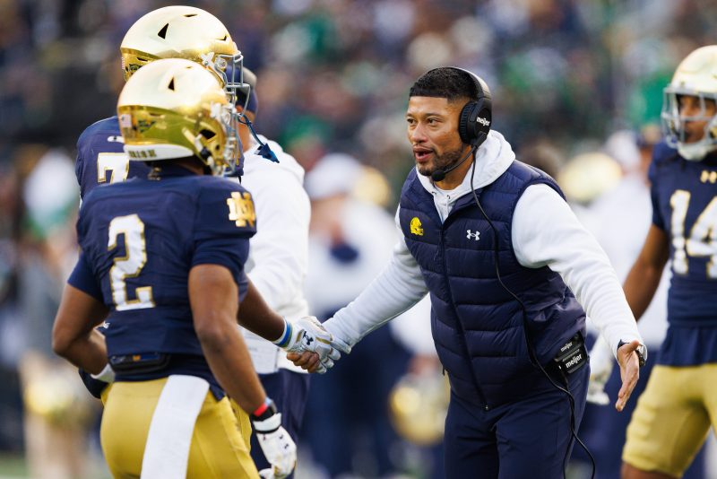 Notre Dame football coach Marcus Freeman cleared of battery charges