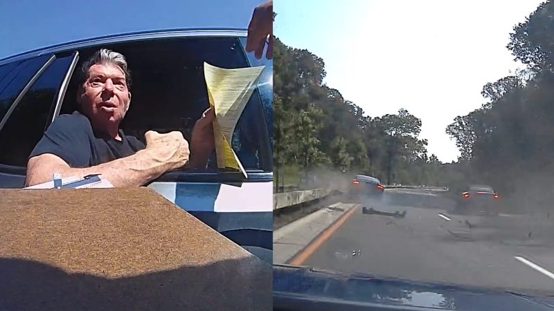Video shows police responding to Vince McMahon’s high-speed car crash